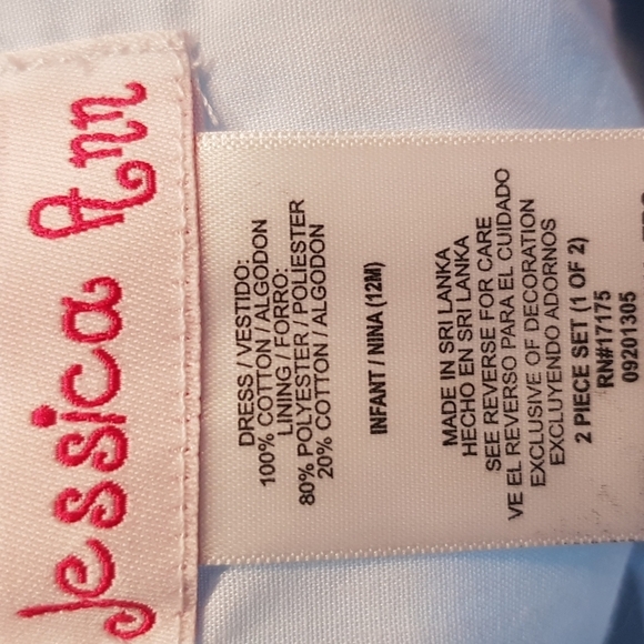 Jessica Ann girls 12 month dress,  no diaper cover - Picture 5 of 5